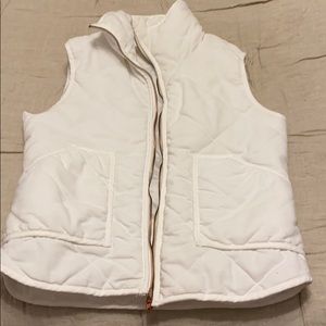 White Peach Love Quilted Vest